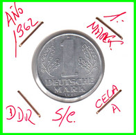 ( GERMANY ) AÑO 1962 REPUBLICA DEMOCRATICA DE ALEMANIA ( DDR ) MONEDAS DE 1-DM ALUMINIO - DE 25 mm. - 1 Mark