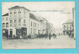 * Jodoigne - Geldenaken (Brabant Wallon) * (F. Foret) Place De La Bruyère Et Marché Au Bétail, Bureau De La Feuille, TOP - Jodoigne