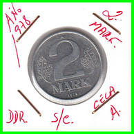 ( GERMANY ) AÑO 1978 REPUBLICA DEMOCRATICA DE ALEMANIA ( DDR ) MONEDAS DE 2-DM ALUMINIO - DE 27 mm. - 2 Marchi