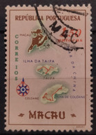 MACAO 1956 Maps. USADO - USED. - Oblitérés