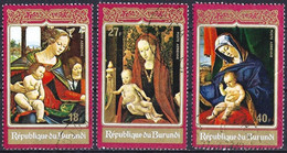 Burundi 1972 - Mi 878/80 - YT Pa 252/54 ( Christmas : Religious Paintings ) Airmail - Complete Set - Gebraucht