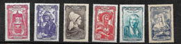 France    N° 593 à 598 Les Coiffes    Neufs * *    B/TB = MNH F/VF  Voir Scans  - Unused Stamps
