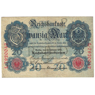 Billet, Allemagne, 20 Mark, 1914, 1914-02-19, KM:46b, TTB - 20 Mark