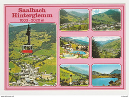 SAALBACH Hinterglemm En 7 Vues Télécabine Cabine Ancienne Piscine En 1991 VOIR DOS - Saalbach