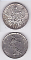 Pièce De 5 Fr Semeuse 1960 - J. 5 Francs