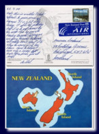 2000 New Zealand Postcard Posted Waikato To Scotland - Covers & Documents