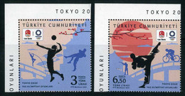Türkiye 2021 Mi 4661-4662 MNH Summer Olympic Games, Tokyo, Volleyball, Wrestling, High Jump, Taekwondo, Shooting Cycling - Unused Stamps