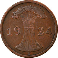 Monnaie, Allemagne, République De Weimar, 2 Reichspfennig, 1924, Berlin, TTB - 2 Renten- & 2 Reichspfennig