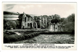 Ref 1521 - Real Photo Postcard - Dundrennan Abbey - Kirkcudbrightshire Scotland - Kirkcudbrightshire