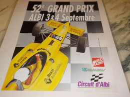 ANCIENNE PUBLICITE 52 EME GRAND PRIX D ALBI  1994 - Altri & Non Classificati