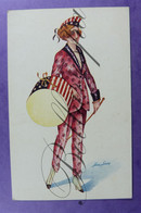 Mode Américaine Femme Art Deco Chapeaux . Illustrateur Xavier Sager  Paris Serie 126 - 661 Stripes And Stars - Sonstige & Ohne Zuordnung