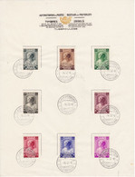 B01-385 458 465 Feuillet Souvenir FDC F NL Princesse Joséphine Charlotte Antituberculeux 1-12-1937 - Folettos De Lujo [LX]