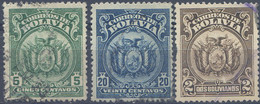 Ref. 665189 * USED *  - BOLIVIA . 1919. COATS OF ARMS. ESCUDOS - Bolivie