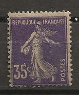 FRANCE   Semeuse N° 142 Papier GC *   (1907) - Nuevos