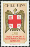 Ref. 180394 * NEW *  - CHILE . 1980. INTERNATIONAL CONGRESS OF MILITARY MEDICINE AND PHARMACY. CONGRESO INTERNACIONAL DE - Chile