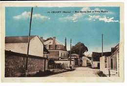 CRUGNY (51)  Rue Haute Sud Et Villa Mathis Ed. Combier 14, Envoi 1941 - Autres & Non Classés