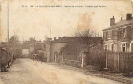 LA CHAIZE LE VICOMTE - Route De La Gare, L'hôtel Des Postes (carte Vendue En L'état). - La Chaize Le Vicomte