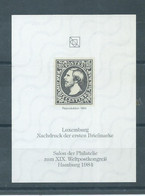 LUXEMBOURG Nachdruck Reproduktion Prueba Proof Epreuve Print Reprint Reproduction Hamburg 1984 Germany - Prove E Ristampe