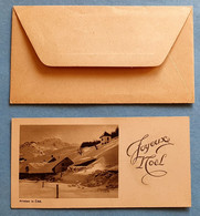 Ancienne Carte Joyeux Noël Avec Son Enveloppe - Printed In CSR - Other & Unclassified