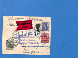 Allemagne Reich 1915 Lettre Durch Eilboten De Forst (G4772) - Brieven En Documenten