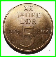 ( GERMANY ) REPUBLICA DEMOCRATICA DE ALEMANIA ( RDA ) MONEDAS DE 5-DM AÑO 1969 MONEDA XX JAHRE DDR DE 29 Mm. - 5 Marchi