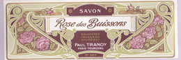 ÉTIQUETTE- DE SAVON - ROSE DES BUISSONS - PAUL TRANOY - Etiquettes
