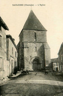 Saulgond * Rue Et église Du Village * Automobile Ancienne - Sonstige & Ohne Zuordnung