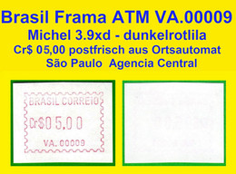 Brasilien Brazil ATM VA.00009 / Cr$ 05,00 MNH / São Paulo / Frama Automatenmarken Etiquetas - Franking Labels