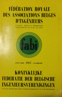 Jaarboek 1957 - Kon. Federatie Der Belgische Ingenieursverenigingen - Ingénieurs - Adressenboek Genealogie - Histoire