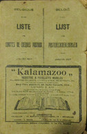 1927 - België : Lijst Der Postcheckrekeningen - Adressenboek Genealogie Beroepen - Histoire