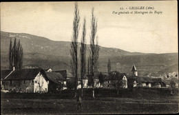 CPA Groslée Ain, Vue Générale Et Montagnes Du Bugey - Other Municipalities