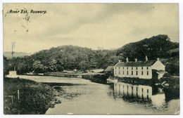 RUSWARP : RIVER ESK / POSTMARK - RUSWARP / SLEIGHT THIMBLE / ADDRESS - HOUSEBOAT, WHITBY / LEEDS, CALVERLEY, LYDGATE ST - Whitby