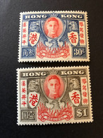 HONG KONG  SG 169/170  MH* - Unused Stamps