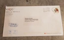 CHINA AIR MAIL CIRCULED SEND TO GERMANY - Luchtpost