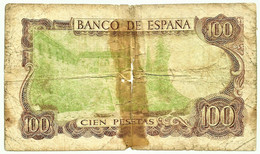 ESPAÑA - 100 Pesetas - 17.11.1970 ( 1974 ) - Pick 152 - ERROR ( Green ) - Serie 1A - Manuel De Falla - 100 Peseten