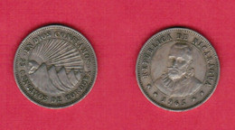 NICARAGUA   25 CENTAVOS 1965 (KM # 18) #6601 - Nicaragua