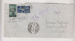 ITALY TRIESTE A 1947  AMG-VG Nice Priority Cover - Poststempel