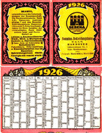 Hannover 1926 " BEBEHA Beamtenbekleidungshaus " Deko Mini - Kalender Calendrier De Poche Calendar Calendario Zakkalender - Petit Format : 1921-40