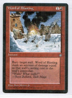 MAGIC The GATHERING  "Word Of Blasting"---ICE AGE (MTG--147-5) - Autres & Non Classés