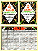 Stein Nürnberg 1922 " Bleistiftfabrik Faber Castell " Deko Mini - Kalender Calendrier Calendar Zakkalender - Petit Format : 1921-40