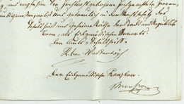 BERN 1817 Rudolf Niklaus Von WATTENWYL (1760-1832) Landammann Der Schweiz 1804/1810 General Suisse Berne Watteville - Historical Documents