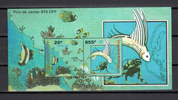 WALLIS ET FUTUNA  BLOC  N° 8   NEUF SANS CHARNIERE  COTE 22.00€     POISSON ANIMAUX - Blocks & Sheetlets