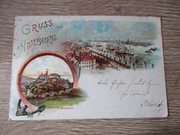 CPA ILLUSTREE ALLEMAGNE GRUSS AUS HAMBURG BLANKENESE DER HAFEN - Blankenese