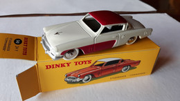 DINKY TOYS - STUDEBAKER  COMMANDER  - Miniature Avec Sa Boite Et Certificat - Réedition Atlas . Échelle 1/43 - Dinky