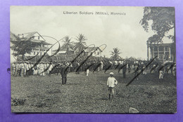 Monrovia  Liberian Liberia   Soldiers Militia Soldats Militair - Liberia