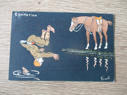 ILLUSTRATEUR FERNEL SPORT HUMORISTIQUE EQUITATION - Fernel