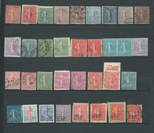 Lot De 34 Timbres Au Type  Semeuses Lignées -   Bip9303 - 1903-60 Sower - Ligned