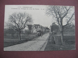 Delcampe - CPA 91 CHAMPLAN Entrée Du Village Coté De Paris Canton LONGJUMEAU - Etrechy