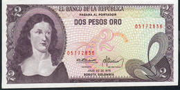 COLOMBIA P413 2 PESOS 20.7.1976    XF - Kolumbien