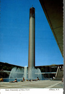 USA STATE UNIVERSITY OF NEW YORK ALBANY THE BELL TOWER AND WADING POOL AT THE CENTER OF THE ACADEMIC PODIUM - Albany